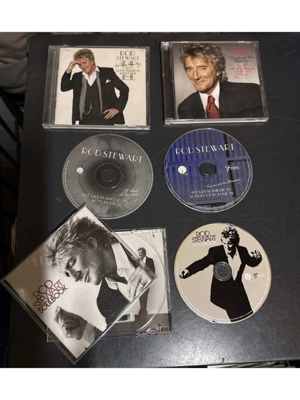 Rod Stewart Great American Songbook CD Lot of 3 Volumes 2,4,1 CRACKED CASES